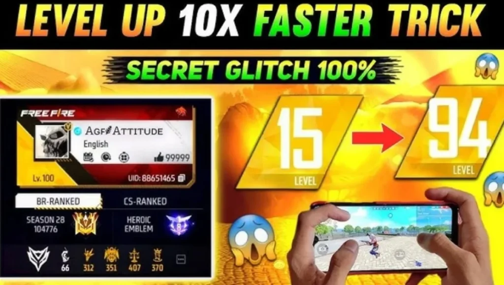 Level Up Faster in Free Fire