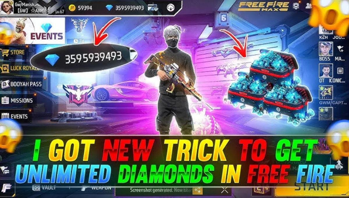 Free Fire Max Unlimited Diamond 999999