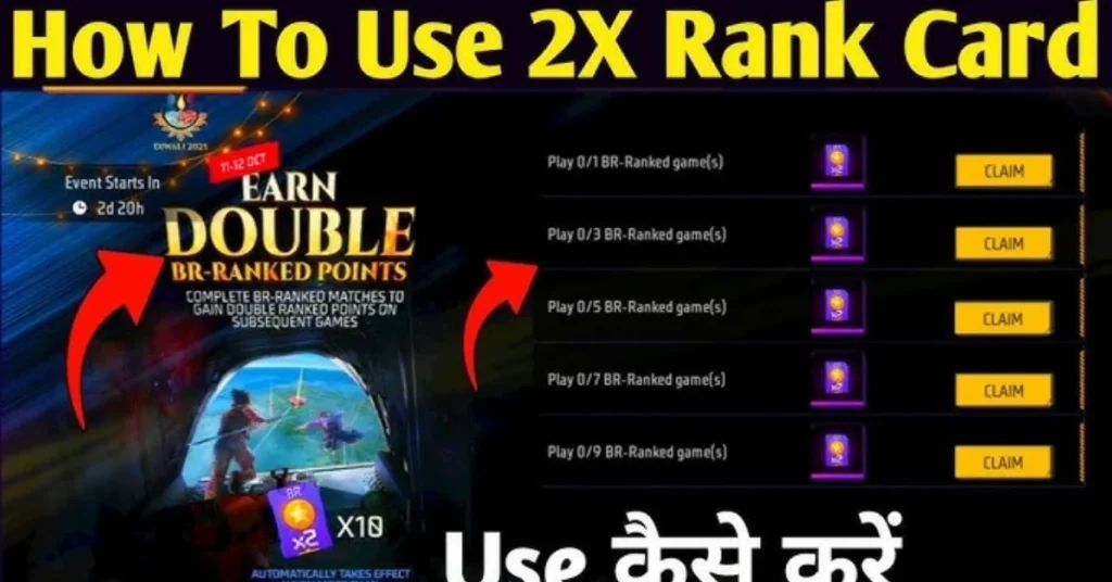 Free Fire Double BR Ranked Point Card