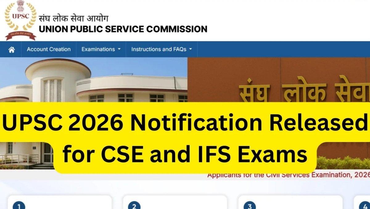 UPSC 2026 Notification Released