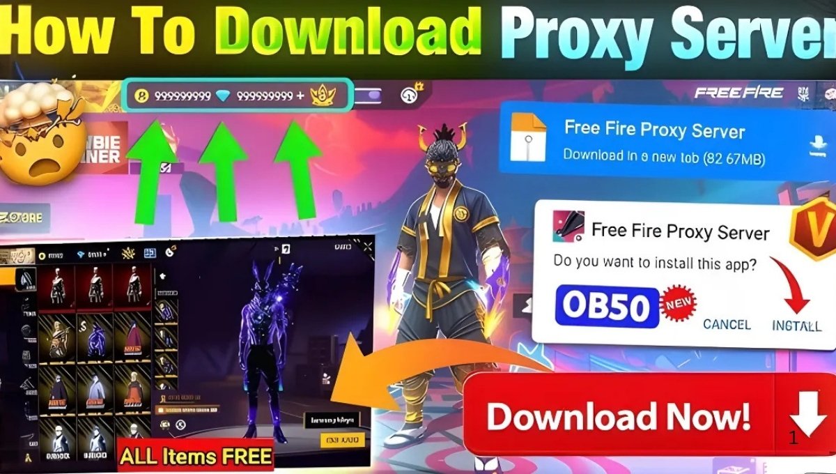 Vip Proxy Server Free Fire OB50 Link