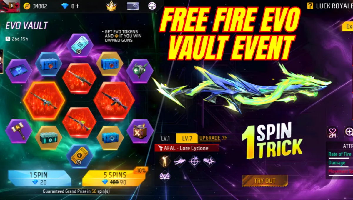 Free Fire Evo Vault 1 Spin Trick