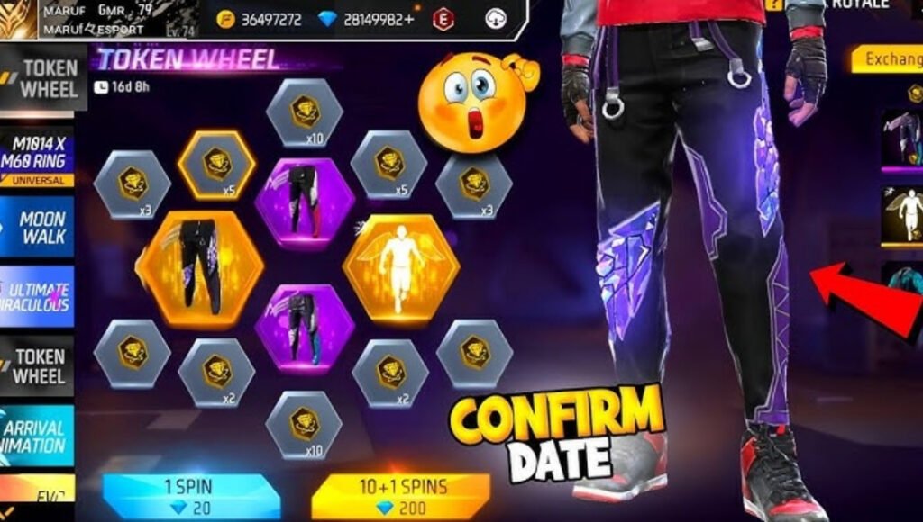 Free Fire Angelic Ring Event 1 Spin Trick