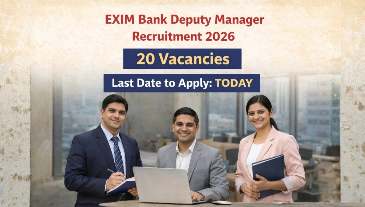 Exim Bank Deputy Manager Recruitment 2026