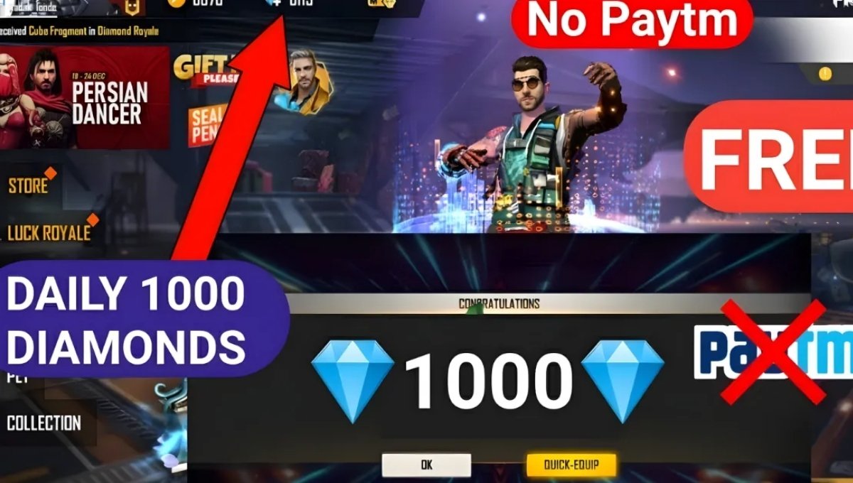Free Fire Free 1000 Diamond Link
