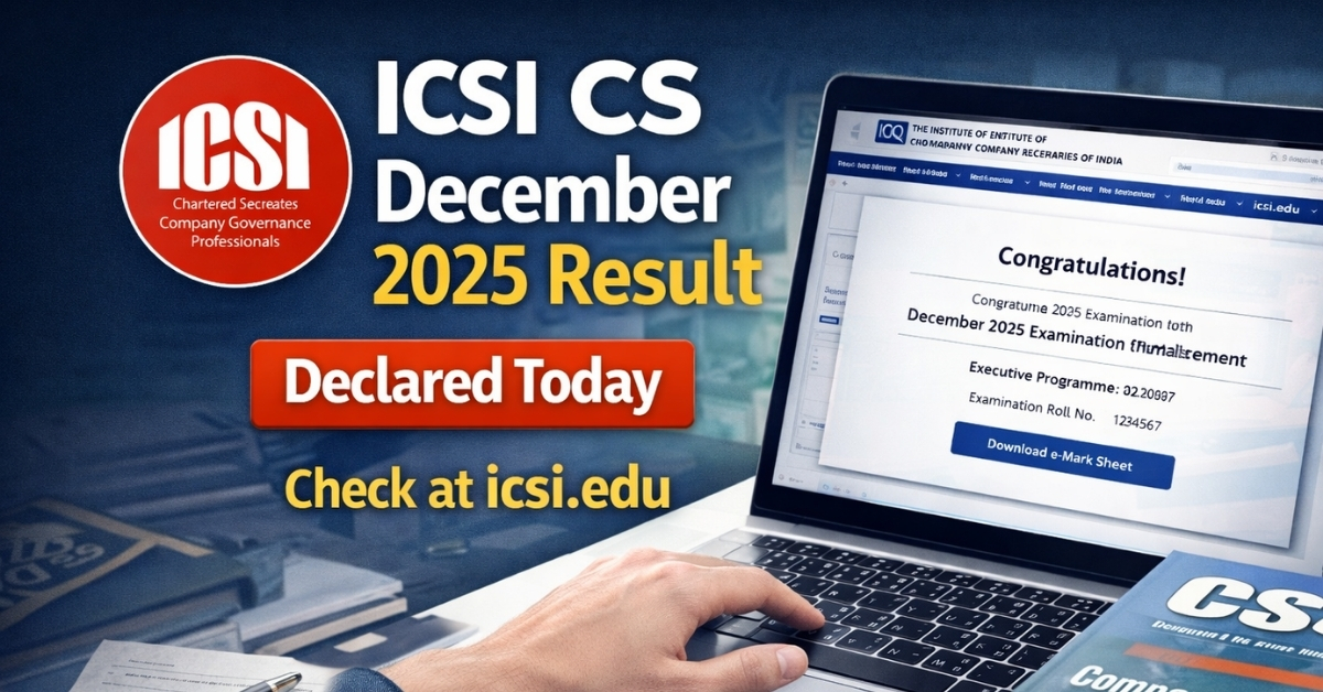 ICSI CS December 2025 Result