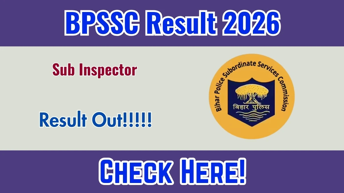 BPSSC SI Prelims Result 2026