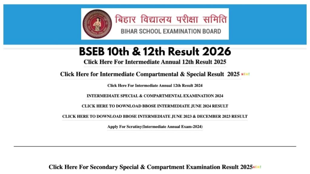 BSEB Class 10th Result 2026