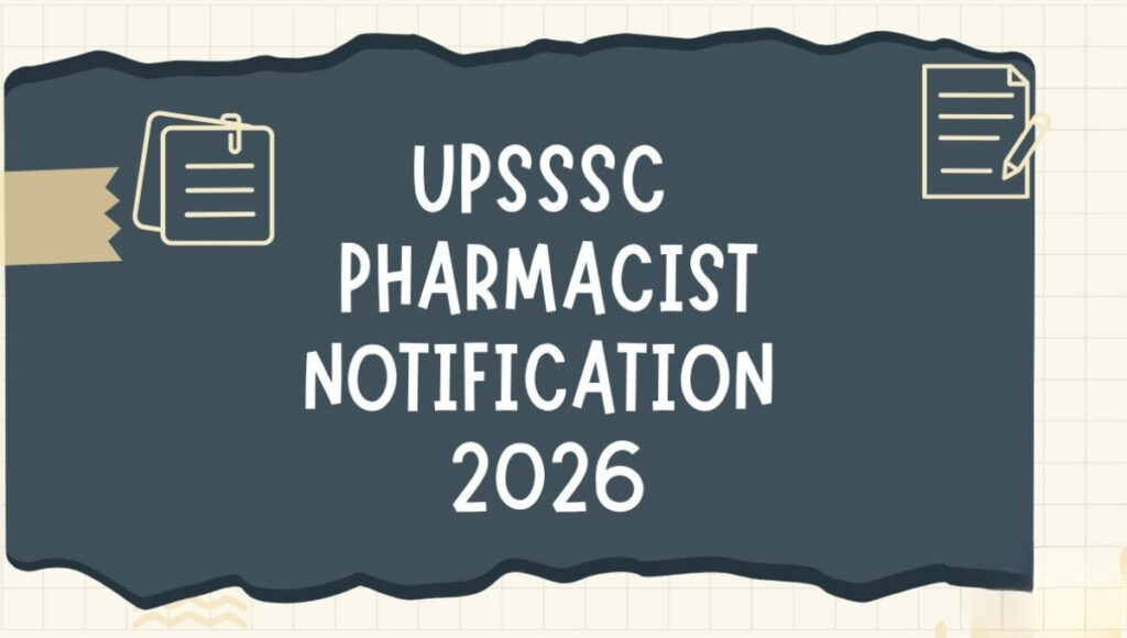 UPSSSC Pharmacist Recruitment