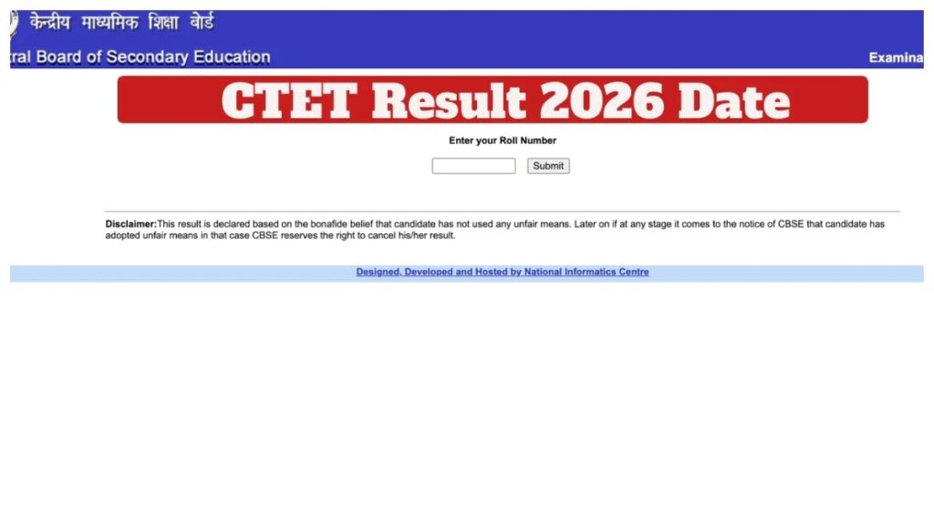 CTET Result 2026 Update