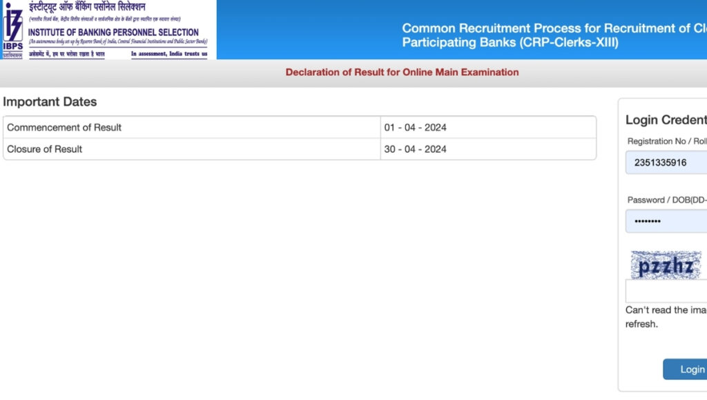 IBPS Clerk Mains Result 2025 Out