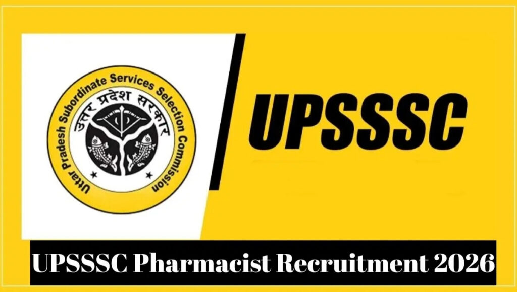 UPSSSC Pharmacist Recruitment