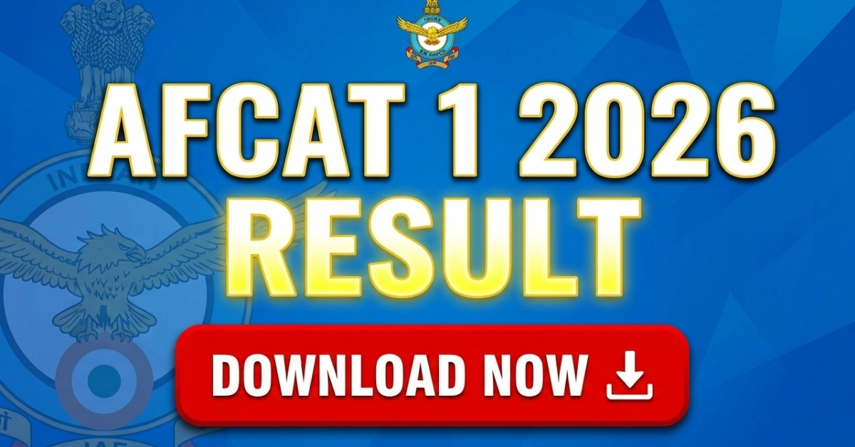 AFCAT 1 Result 2026