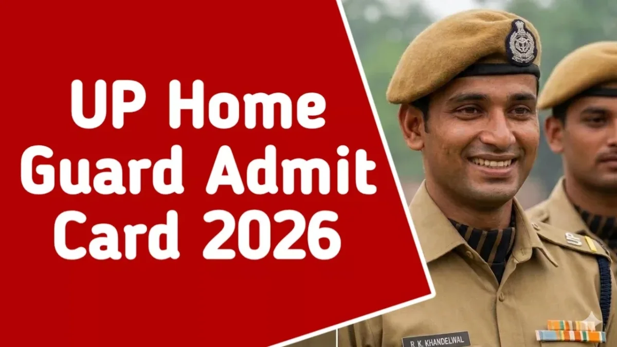 UP Home Guard Exam City Slip 2026