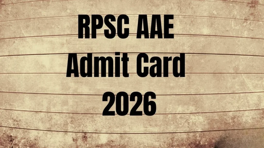 RPSC Admit Card 2026: Released, Download Hall Ticket Before April 19 Exam 2 RPSC Admit Card 2026