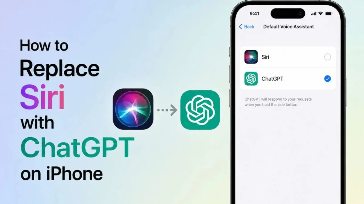 Replace Siri with ChatGPT on iPhone